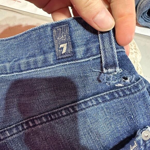 7 For All Mankind Women's Straight Austyn Jeans Blue Denim Medium Wash Size 30 - Picture 6 of 15